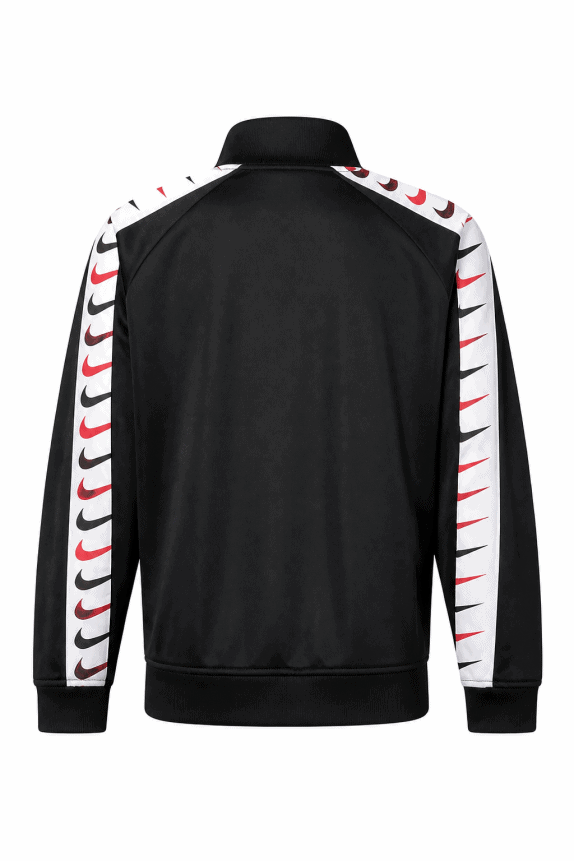 NIKE TRACK JACKET ATHLETIC BLACK MEN PRE OWNED M