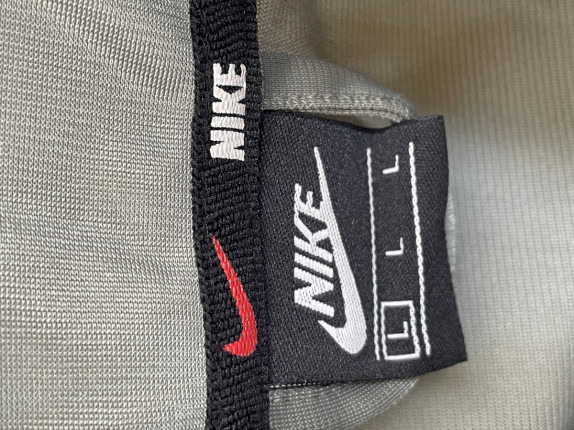 NIKE TRACK JACKET ATHLETIC GREY MENS PRE OWNED L