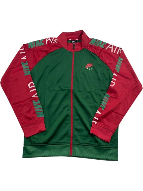 NIKE Ζακέτα Track Jacket Air Max Λογότυπο Πράσινο / Κόκκινο Ανδρική XL