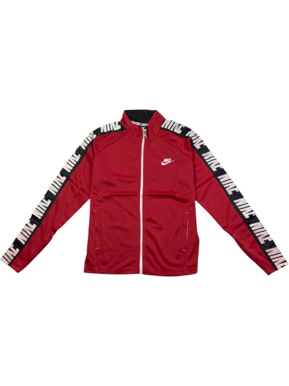 NIKE Ζακέτα Track Jacket Casual Λογότυπο Κόκκινο Ανδρικό S