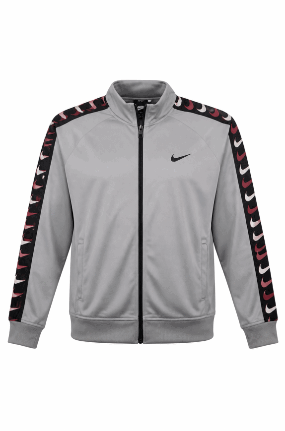NIKE ΖΑΚΕΤΑ TRACK JACKET LOGO ΓΚΡΙ ΑΝΤΡΙΚΟ PRE OWNED M