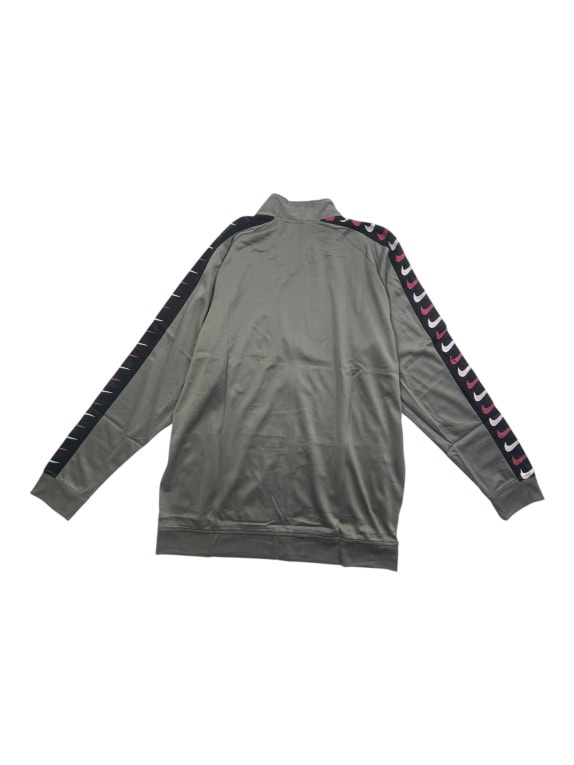 NIKE ΖΑΚΕΤΑ TRACK JACKET LOGO TAPE ΓΚΡΙ ΑΝΔΡΙΚΟ 4XL