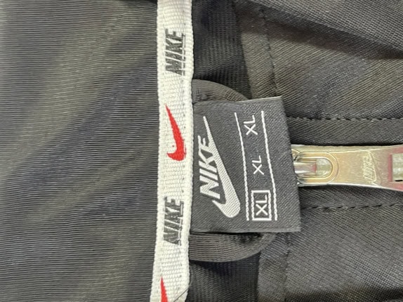 NIKE TRACK JACKET MINIMAL BLACK MENS PRE OWNED XL