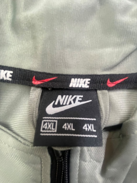 NIKE ΖΑΚΕΤΑ VINTAGE ΜΕ LOGO TAPE ΓΚΡΙ ΑΝΔΡΙΚΗ 4XL
