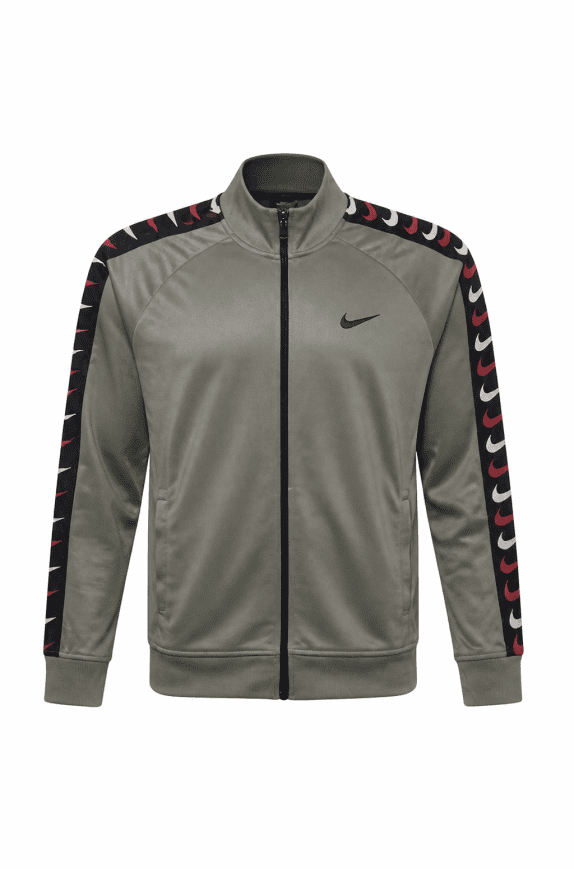 NIKE FELPA ZIP ATHLETIC VERDE OLIVA UOMO PRE OWNED L