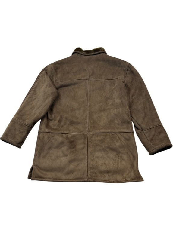 2002 ΠΑΛΤΟ SHEARLING VINTAGE ΚΑΦΕ ΑΝΤΡΙΚΟ PRE OWNED