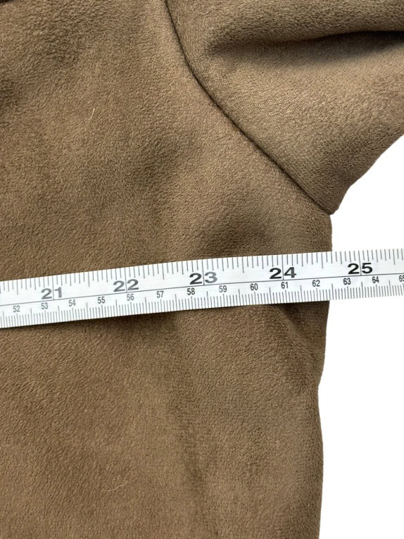 2002 ΠΑΛΤΟ SHEARLING VINTAGE ΚΑΦΕ ΑΝΤΡΙΚΟ PRE OWNED