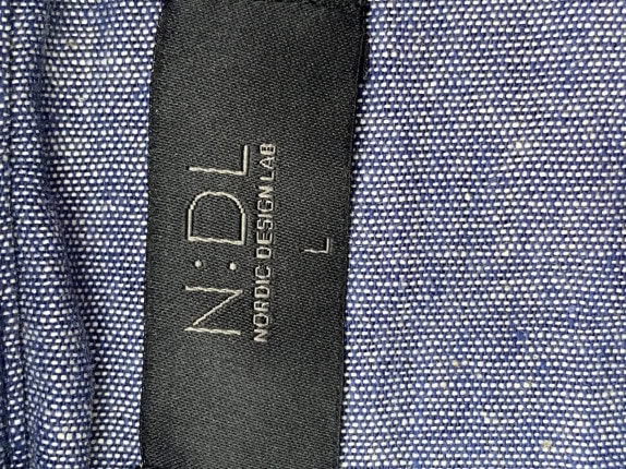NODL CHECK SHIRT CLASSIC BLUE MENS PRE OWNED L