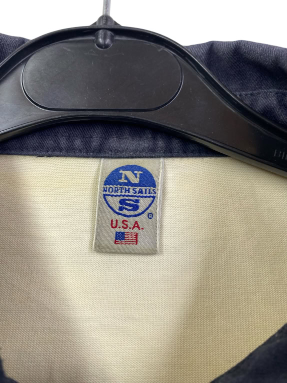 NORTH SAILS Ανδρική Μπλούζα Polo Μακρυμάνικη Vintage Με Λογότυπο Εκρού M