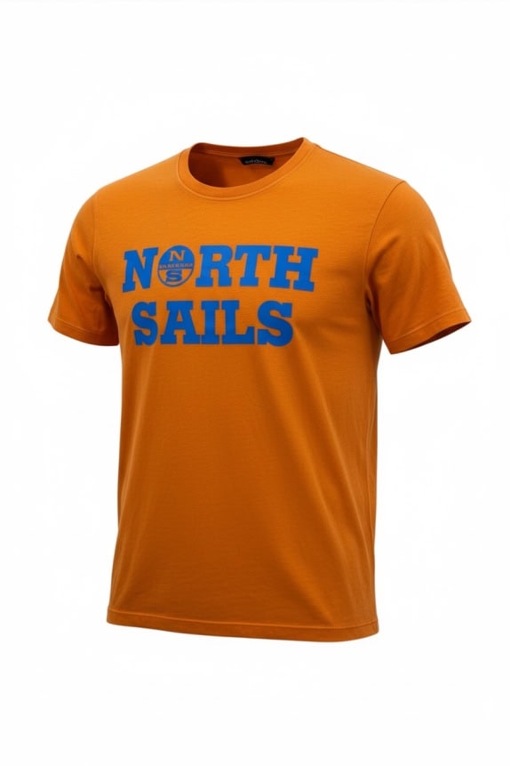 NORTH SAILS T-SHIRT REGULAR FIT LOGO ΠΟΡΤΟΚΑΛΙ ΑΝΔΡΙΚΟ M