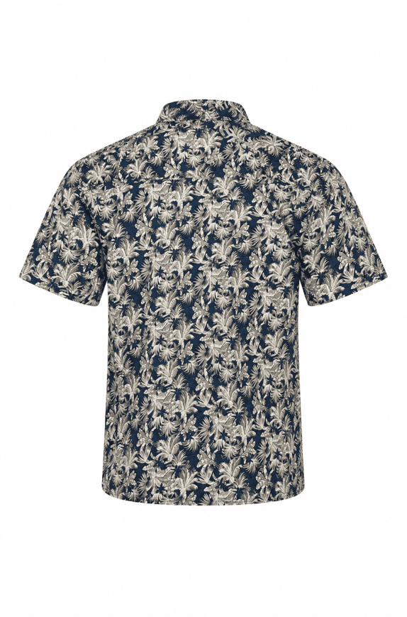 NORTHWEAST SHIRT HAWAIIAN FLORAL NAVY ΑΝΤΡΙΚΟ PRE OWNED L