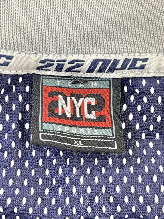 NYC SPORTS CANOTTA BASKET SPORTSWEAR BLU NAVY UOMO PRE OWNED XL