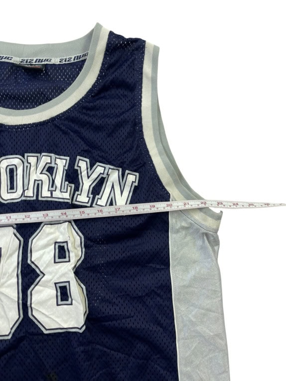 NYC SPORTS CANOTTA BASKET SPORTSWEAR BLU NAVY UOMO PRE OWNED XL