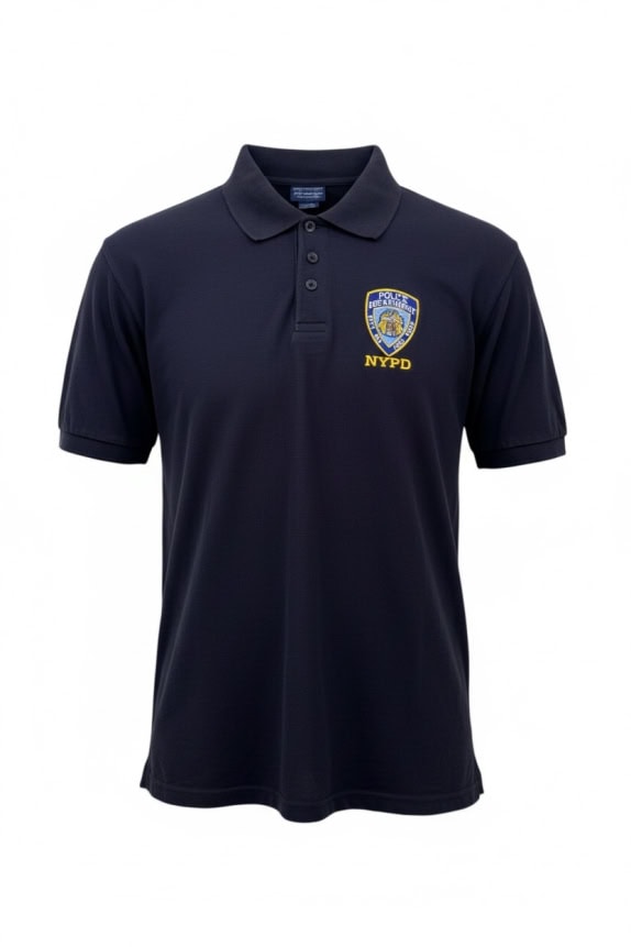 NYPD Police Department Polo Shirt Logo Navy Blue Men’s M