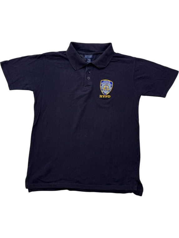 NYPD Police Department Polo Shirt Logo Navy Blue Men’s M