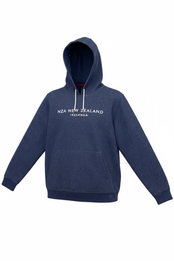 NZA New Zealand Φούτερ με Κουκούλα Logo Μπλε Unisex L