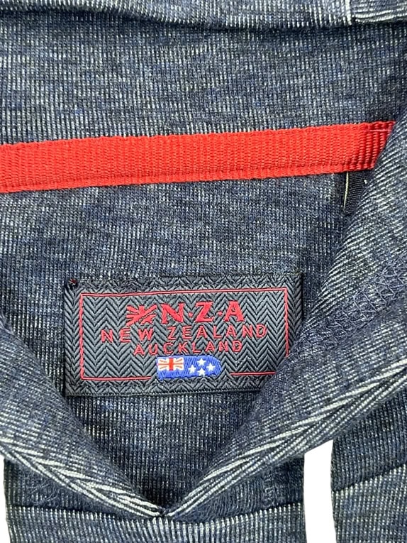 NZA New Zealand Felpa con Cappuccio Logo Blu Unisex L