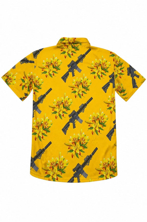 OAF NATION ΠΟΥΚΑΜΙΣΟ GRAPHIC ΚΙΤΡΙΝΟ ΑΝΤΡΙΚΟ PRE OWNED 4XL