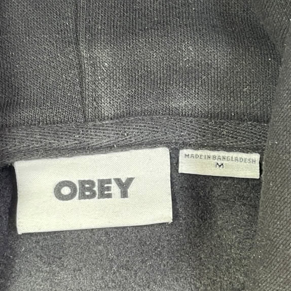 OBEY HOODIE STREETWEAR GRAPHIC ΜΑΥΡΟ ΑΝΤΡΙΚΟ PRE OWNED