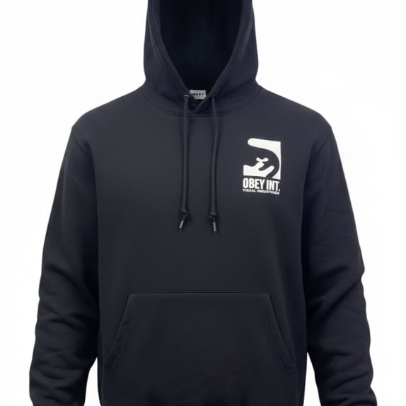OBEY HOODIE STREETWEAR GRAPHIC ΜΑΥΡΟ ΑΝΤΡΙΚΟ PRE OWNED