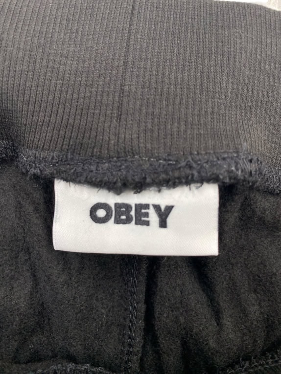 Obey Μαύρο Παντελόνι Φόρμας Ανδρικό XL