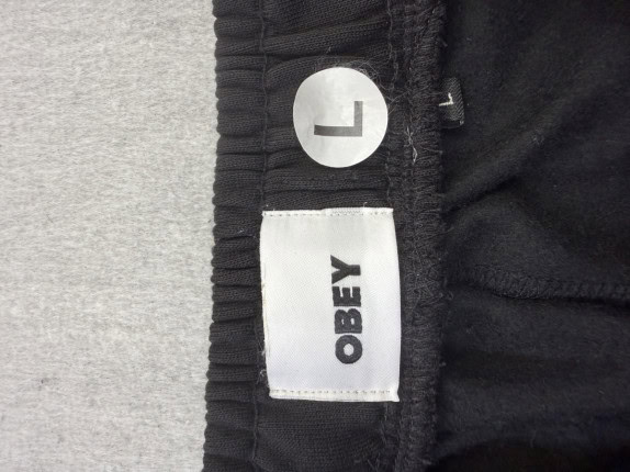 OBEY ΠΑΝΤΕΛΟΝΙ JOGGER MINIMAL ΜΑΥΡΟ ΑΝΤΡΙΚΟ PRE OWNED L