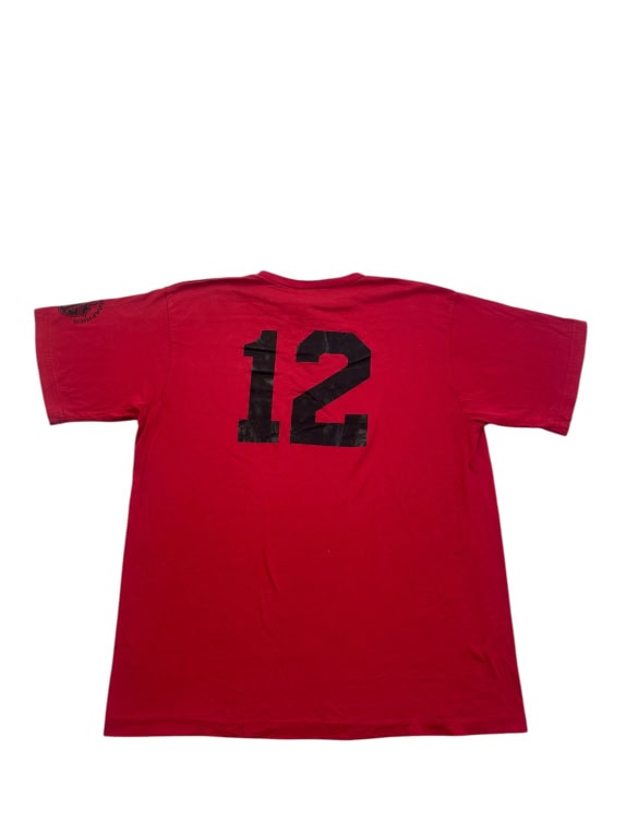 OHIO STATE HENLEY T SHIRT GRAPHIC RED UOMO PRE OWNED L