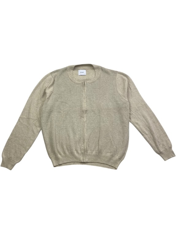 Old Navy Ανδρική Μπεζ Πλεκτή Ζακέτα Με Φερμουάρ Μέγεθος XL