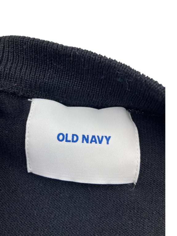 OLD NAVY Ανδρική Πλεκτή Μπλούζα Crewneck Casual Μαύρη Μέγεθος L
