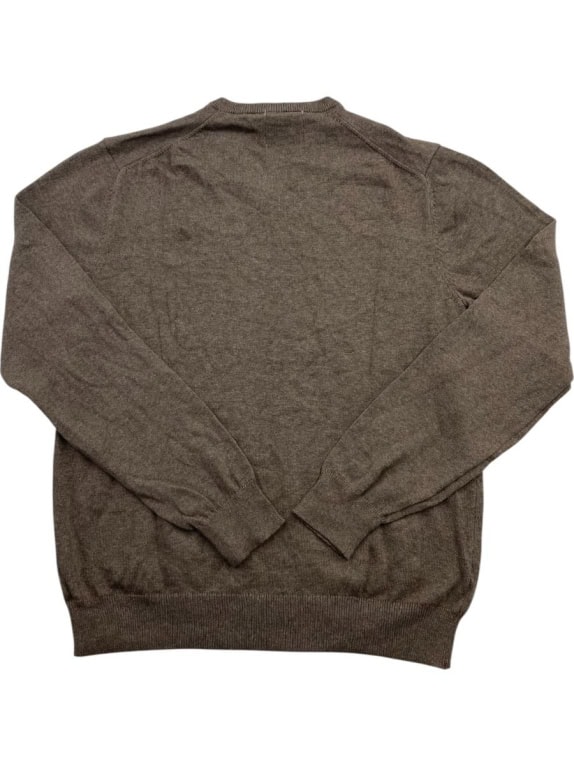 OLD NAVY Maglia da uomo in maglia casual con scollo a V marrone taglia L