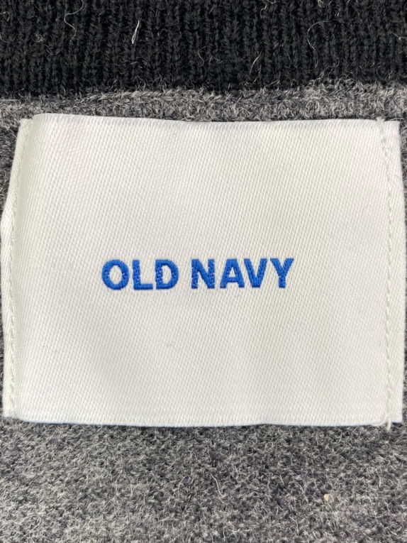 Old Navy Maglione lavorato a maglia grigio da uomo con mezza zip XXL