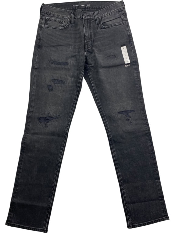 Old Navy Jean Παντελόνι Slim Built-In Flex Μαύρο Ανδρικό M (W32xL32)