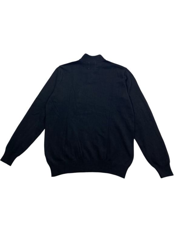 Old Navy Maglia da uomo lavorata a maglia nera con collo alto XL