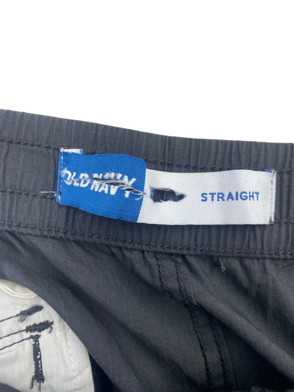 OLD NAVY pantaloni cargo ripstop straight grigi da uomo 5XL