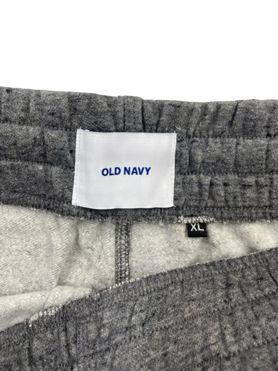 OLD NAVY Sweatpants Casual Logo Grey Men's XL