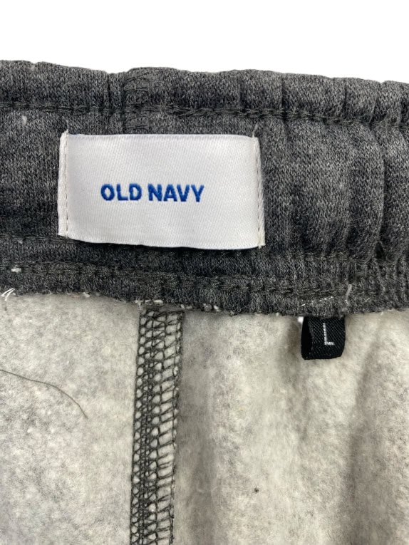 Old Navy pantaloni da tuta da uomo grigi con polsino elastico L