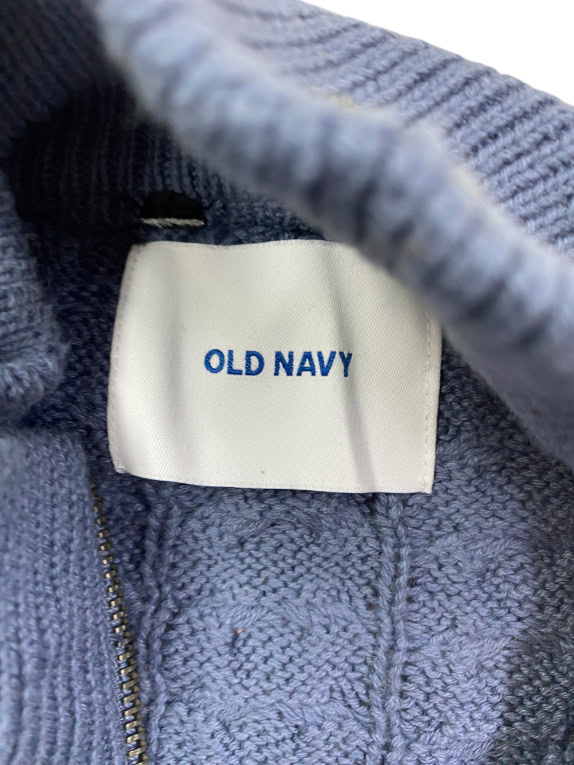 Old Navy Knit Cardigan Cable Knit Casual Blue Men’s XL