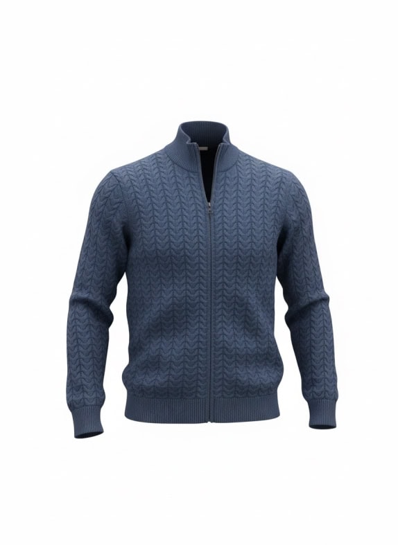 Old Navy Knit Cardigan Cable Knit Casual Blue Men’s XL