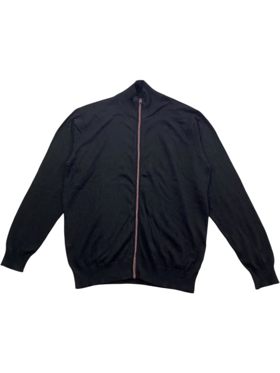 Old Navy Πλεκτή Ζακέτα Casual Full Zip Μαύρη Ανδρική XL