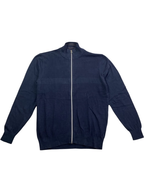 OLD NAVY Πλεκτή Ζακέτα Casual Με Φερμουάρ Μπλε Ανδρική XL