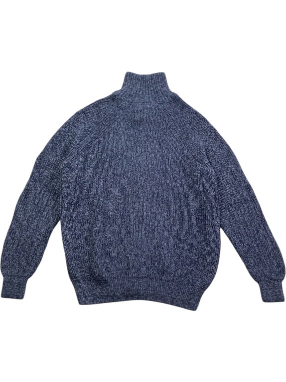 OLD NAVY Πλεκτή Ζακέτα Vintage Με Φερμουάρ Μπλε Ανδρική L