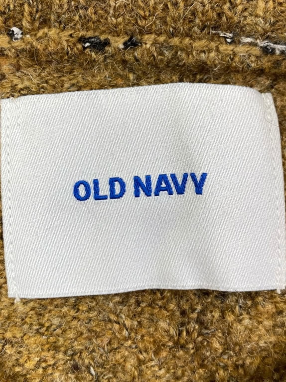 OLD NAVY Maglione lavorato a trecce marrone da uomo XL