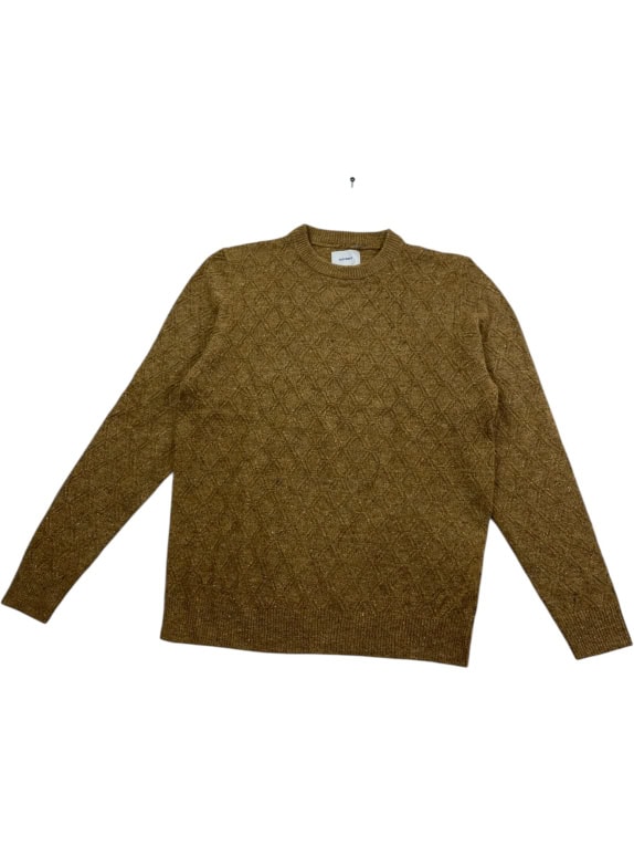 OLD NAVY Πλεκτό Πουλόβερ Cable Knit Καφέ Ανδρικό XL