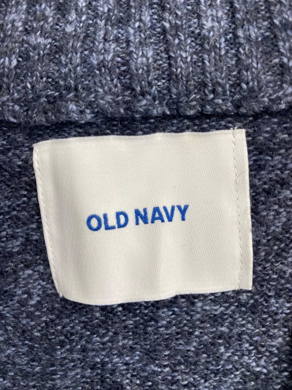 OLD NAVY Knit Half Zip Sweater Casual Solid Blue Men’s 3XL