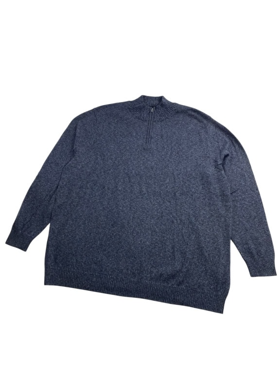 OLD NAVY Knit Half Zip Sweater Casual Solid Blue Men’s 3XL
