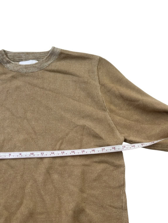 OLD NAVY MAGLIONE IN MAGLIA MINIMAL BEIGE UOMO PRE OWNED S