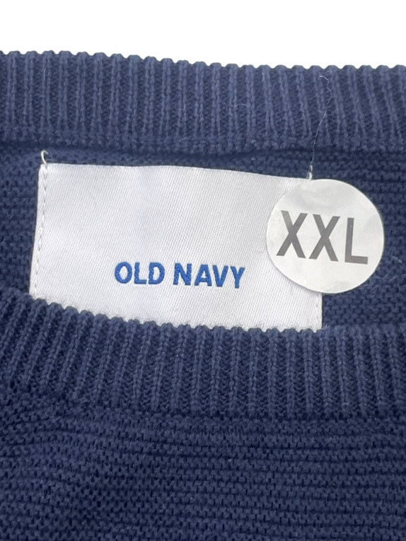 OLD NAVY ΠΛΕΚΤΟ ΠΟΥΛΟΒΕΡ MINIMAL NAVY ΑΝΤΡΙΚΟ PRE OWNED XXL
