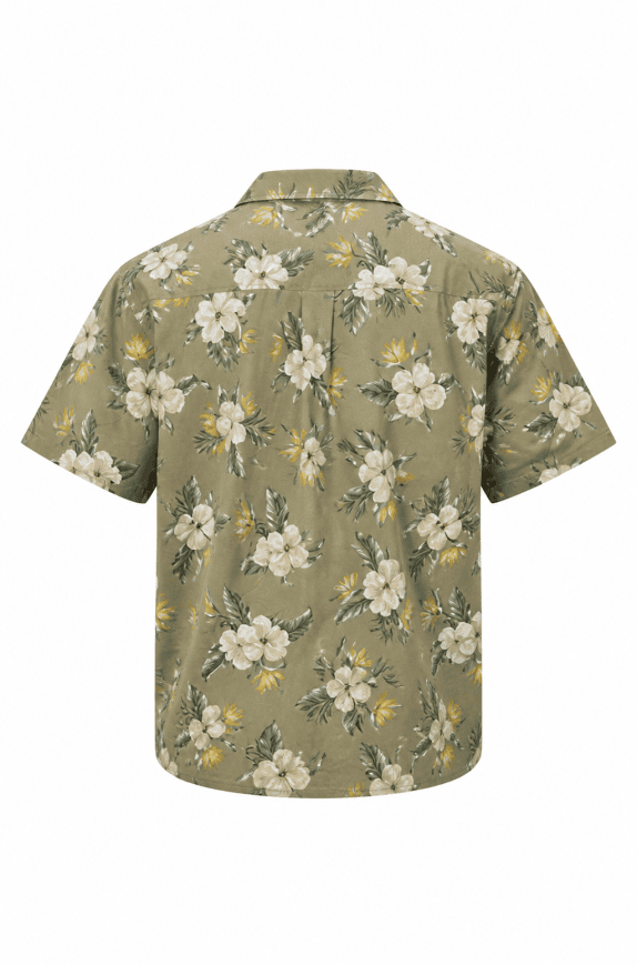 OLD NAVY SHIRT FLORAL BEIGE MENS PRE OWNED XXL