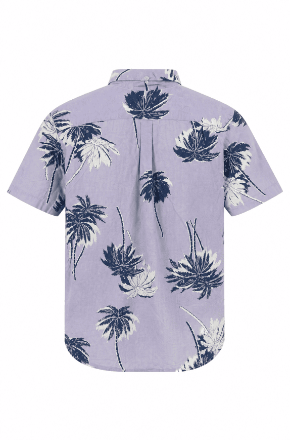 OLD NAVY HAWAIIAN SHIRT RETRO LILAC MENS PRE OWNED L