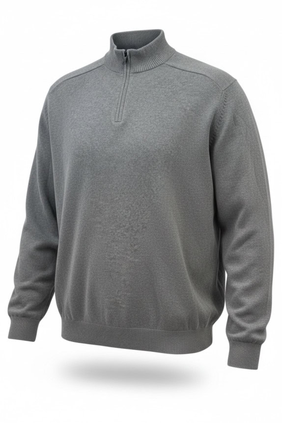 OLD NAVY ΠΟΥΛΟΒΕΡ ΜΕ ΜΙΣΟ ΦΕΡΜΟΥΑΡ MINIMAL ΓΚΡΙ ΑΝΤΡΙΚΟ PRE OWNED XL